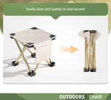 Outdoor Folding Stool Portable Pony Super Light Camping Chair Foldable Chair Fishing Bench Aimak Store