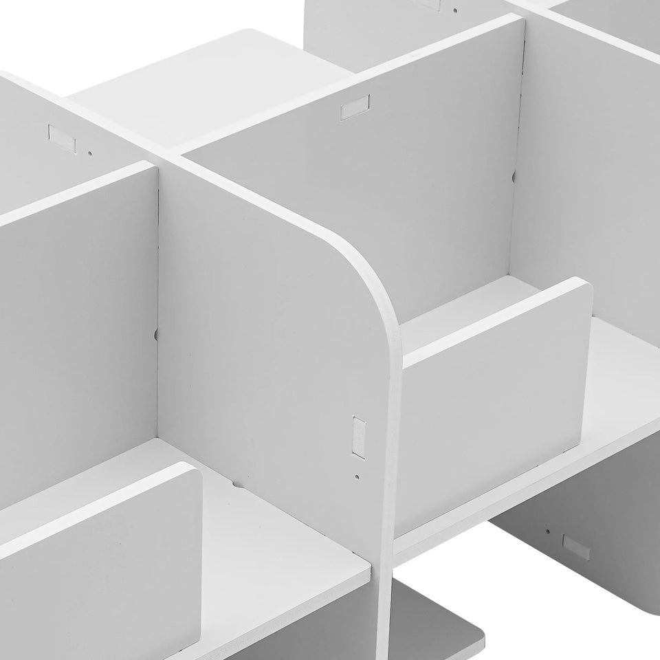 Bymaocar 360° Rotating Bookshelf, 3 Tier Standing Bookcase, Small Corner Bookcase White For Bedrooms/Living Rooms Aimak Store