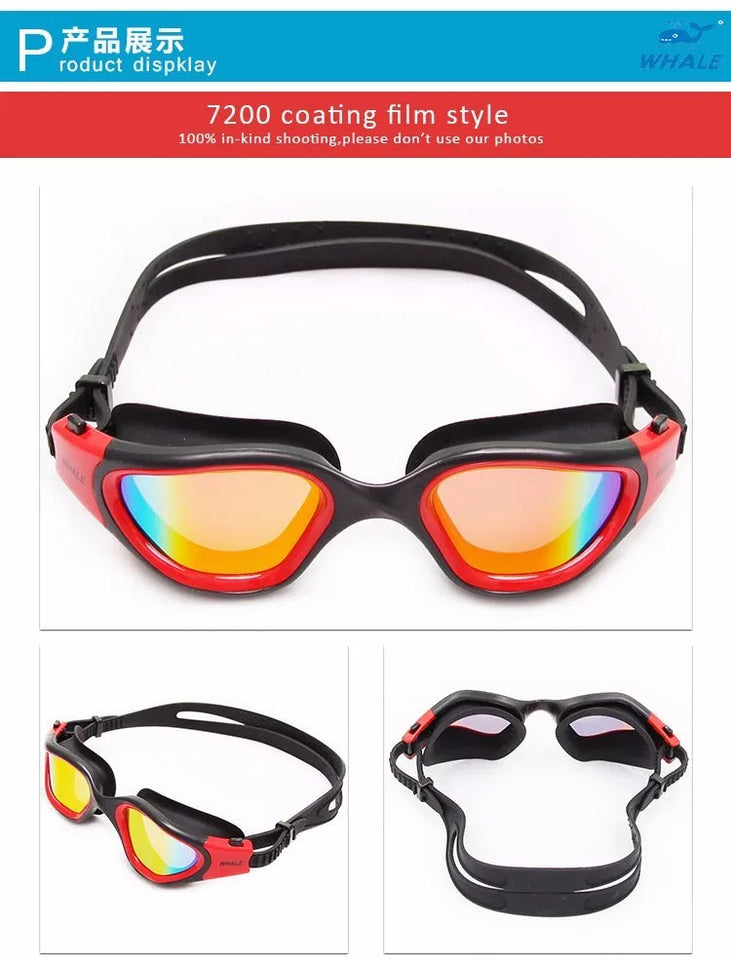 Professional Adult Anti-fog UV protection Lens Men Women Swimming Goggles Waterproof Adjustable Silicone swim Glasses in pool Aimak Store