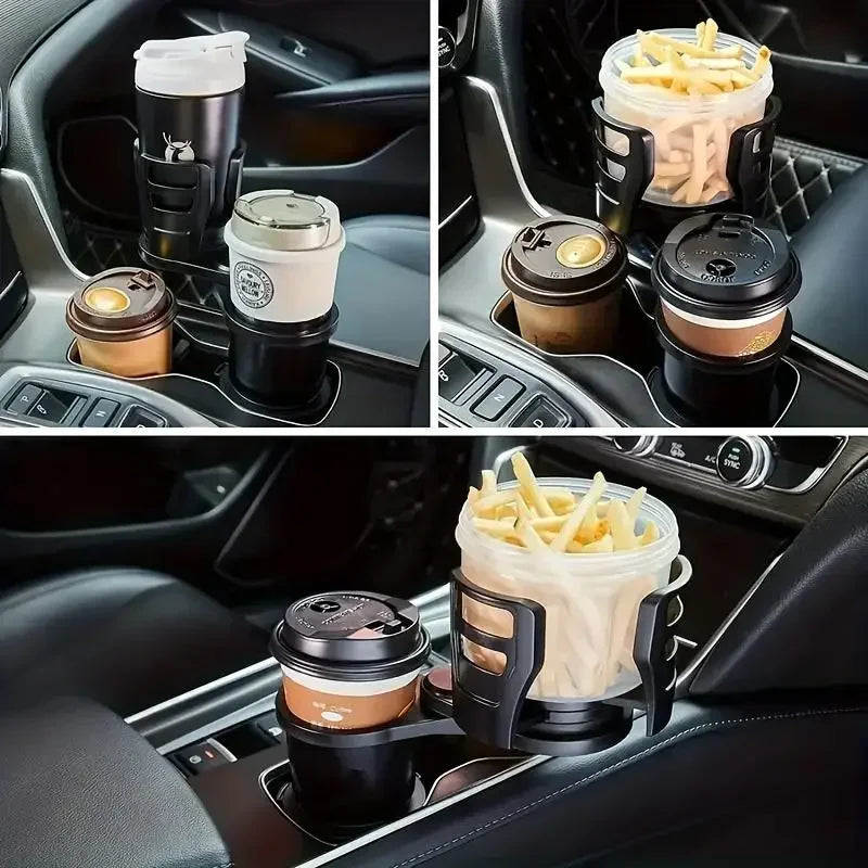Car Cup Holder Expander For Car Adapter Adjustable Multifunctional Dual Cup Holder With Phone Holder Aromatherapy Organizer Aimak Store