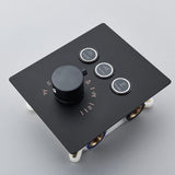 Black Thermostatic Bathroom Shower Faucet Set Remote LED Rainfall Head Faucets Crane 3 Way Concealed Embedded Hot Cold Mixer Tap Aimak Store