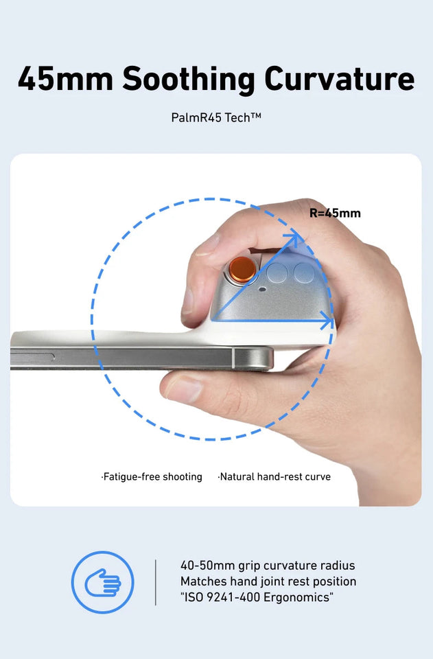 TELESIN Magnetic Phone Camera Shoot Hand Grip Phone Holder Shooting Aid Remote Control Handle for Iphone HUAWEI SAMSUNG Phone Aimak Store