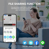 AI powered Voice Recorder  Summarize Instant Translation by ChatGPT  68 Languages,64GB Audio Recorder Magnetic for mobile phone Aimak Store