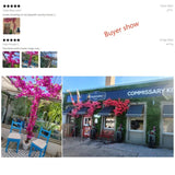 Artificial Flower Rattan Tree Vine Bougainvillea Floral Wall Plants Tree Wedding Christams Party Festival Outdoor Garden Decor Aimak Store