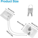 Self Adhesive Window Safety Lock Child Window Cable Restrictor Lock with 2 Keys No Drilling Easy To Use Refrigerator Door Lock Aimak Store