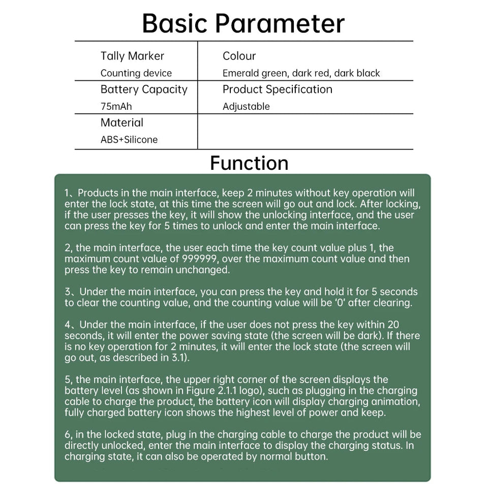 Smart Tasbih Tally Counter Digital Electronic Finger Ring Tally Counter Muslims Tasbeeh Zikr Ring Prayer Time Vibration Reminder Aimak Store