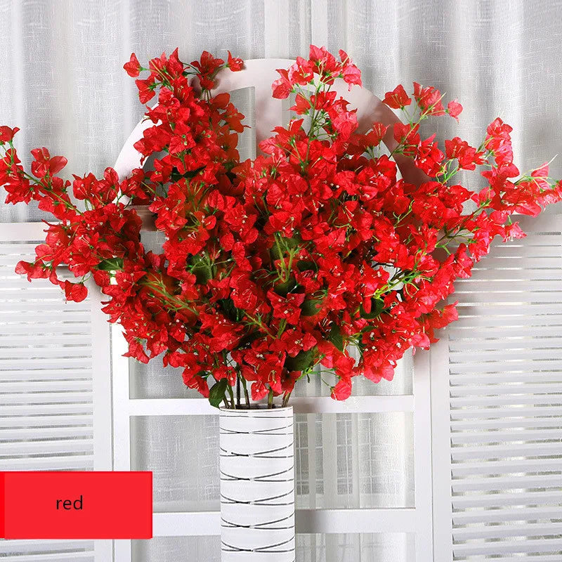 Bougainvillea Artificial Flower Silk Fake Flower Wedding Home Decor Garden Engineering Landscaping Plants Garland Flower Wall Aimak Store