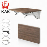KAK 2pcs Folding Shelf Bracket Heavy Duty Stainless Steel Collapsible Shelf Bracket Hardware for Table Work RV Car Saving Space Aimak Store