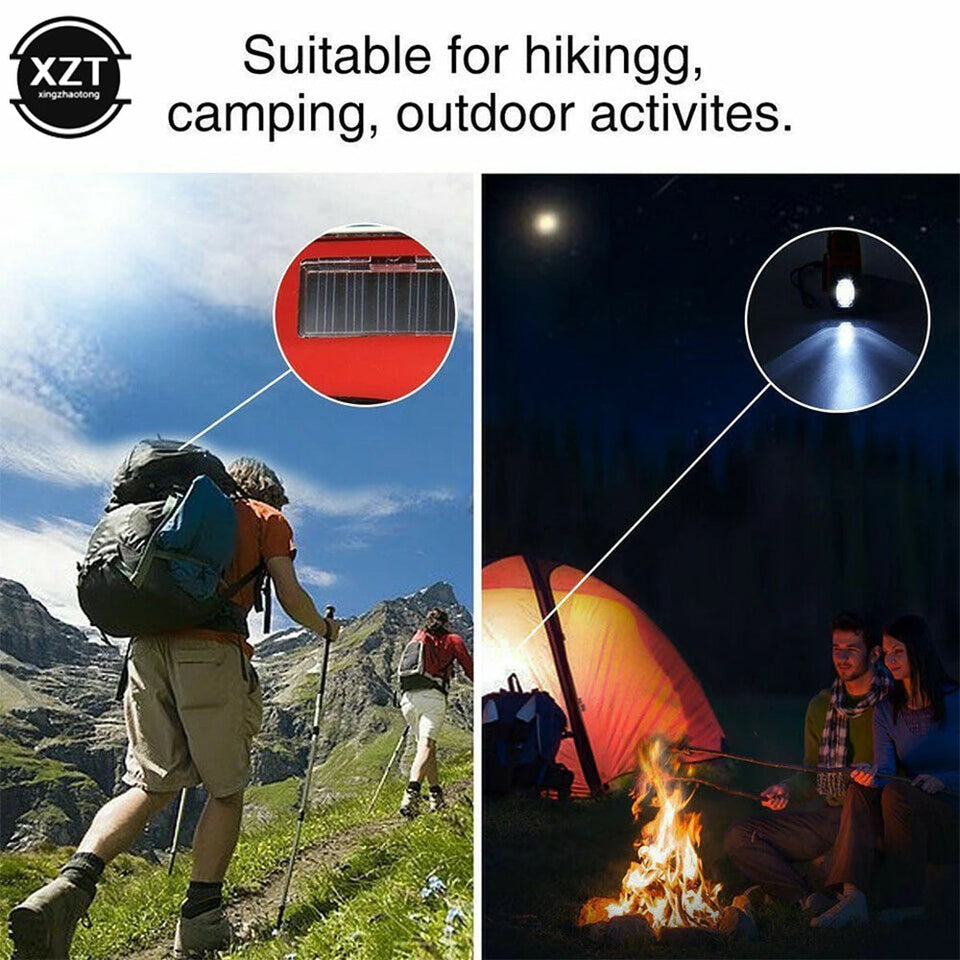 Portable Radio AM/FM/WB Solar Hand Crank Generator LED Lighting Multifunctional Audio Receiver Outdoor Emergency Tools Aimak Store