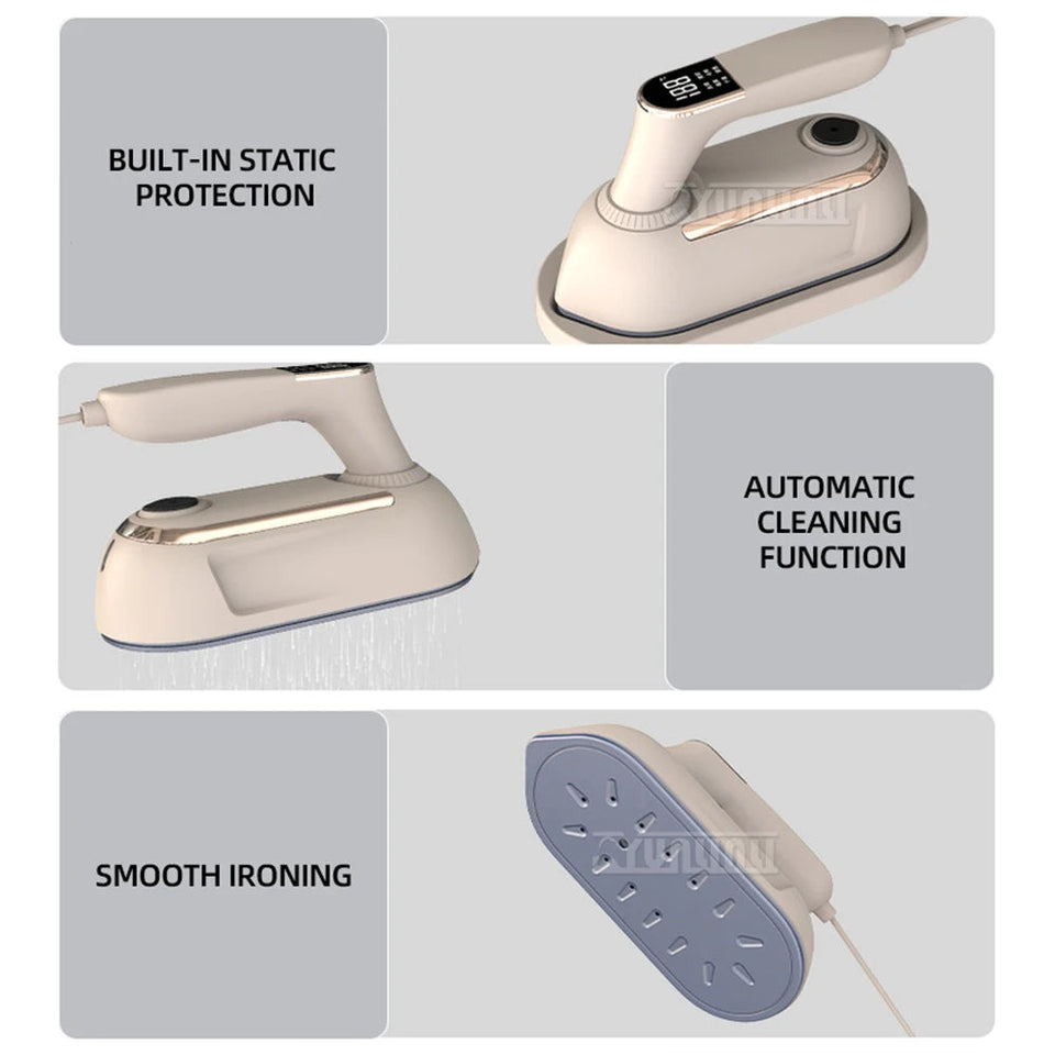 Handheld Folding Garment Steamer Household Dry and Wet Steam Iron Dual Use Portable Electric Iron Plancha Vapor Portatil Aimak Store