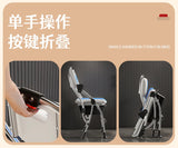 Bathroom Chair for Elderly with Backres Folding Shower Seat for Safety Non-Slip Locking Ideal for Senior Citizen Pregnant Women Aimak Store