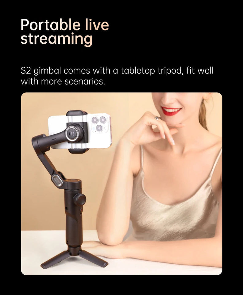 AOCHUAN Smart XE 3-Axis Handheld Gimbal Stabilizer for Smartphone iPhone Android Face Tracking Tiktok Vlog Live Streaming Aimak Store