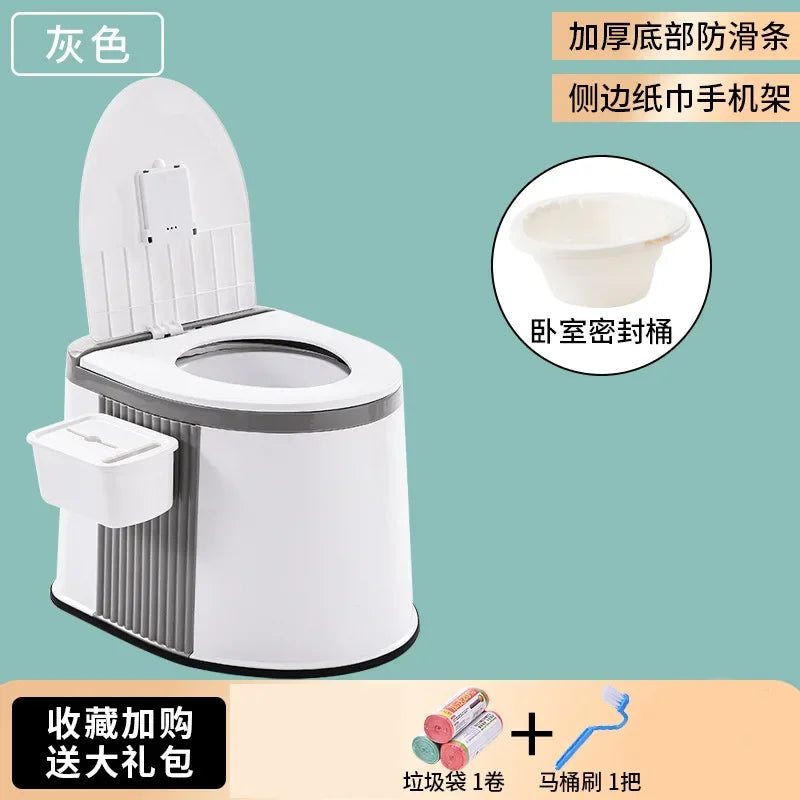 Portable and Portable Toilet for Household Use Urinal for Elderly People When Getting Up At Night and Toilet for Pregnant Women Aimak Store