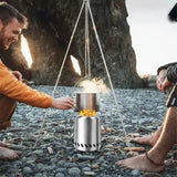 Outdoor Camping Smokeless Stove Portable Stainless Steel Burner Heater Mini Fire Stove Campfire Stove Pit Fire Basin Equipment Aimak Store