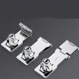 No Punching Three-fold Drawer Two-fold Lock Plate Buckle 90°180° Installation Wooden Door Sliding Door Wardrobe File Cabinet Aimak Store