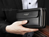 Men Clutch Bag Men's Long Purse Large Capacity Men's Wallets Cell Phone Pocket Passcard Pocket High Quality Wallet Bags For Men Aimak Store