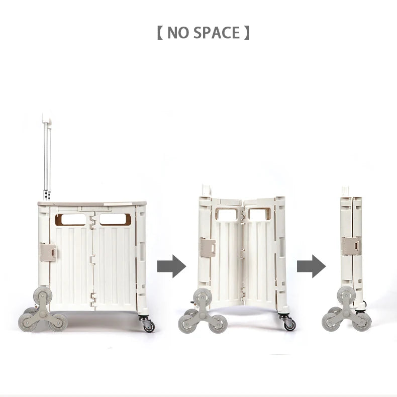 Climb Stair Trolley Cart Folding Grocery Shopping Cart Portable Folding Shopping Cart Aimak Store