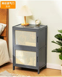 Modern Simple Storage Small Night Stand Household Bedside Table Solid Wood Bedchamber Large Capacity Home Furniture Aimak Store