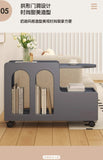 Movable Side Table with Storage Rack Cream Style End Table for Sofa Coffee Table Bedroom and Living Room Aimak Store