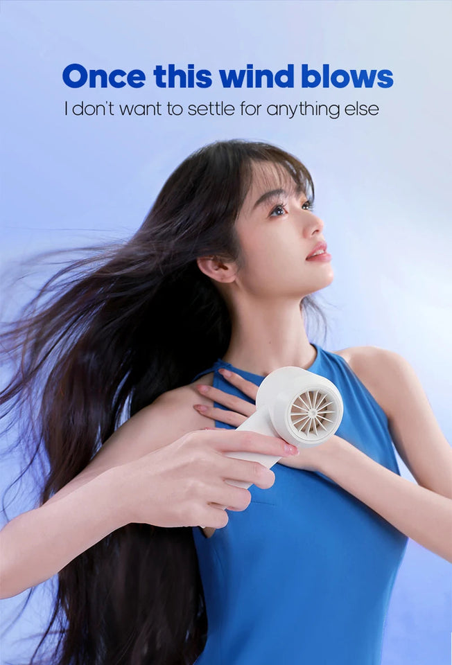 KINSCOTER Portable Handheld Turbo Fan 100 Wind Speeds Adjustable Mini Personal Fan Battery Operated Electric Eyelash Fan Aimak Store