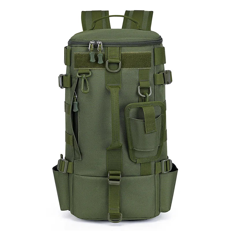 Tactical Fishing Backpack Tackle Bag with Rod Holders Fish Equipment Storage Molle Camping Hiking Outdoor Multifunctional Bag Aimak Store