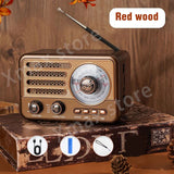 Retro Wireless Bluetooth Speaker Vintage  FM Radio Receiver Rechargeable HIFI Sterero Mp3 PlayerSUPPORT USB/SD/TF Aimak Store