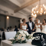 Wedding Audio Guest Book Phone Retro Rotary Style Antique Phone Audio Guestbook Phone Message Voice Recorder  For Wedding Party Aimak Store