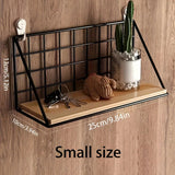 1pc/wall storage rack bedside punch-free shelf dormitory wall-mounted wall hanging basket partition storage rack Aimak Store