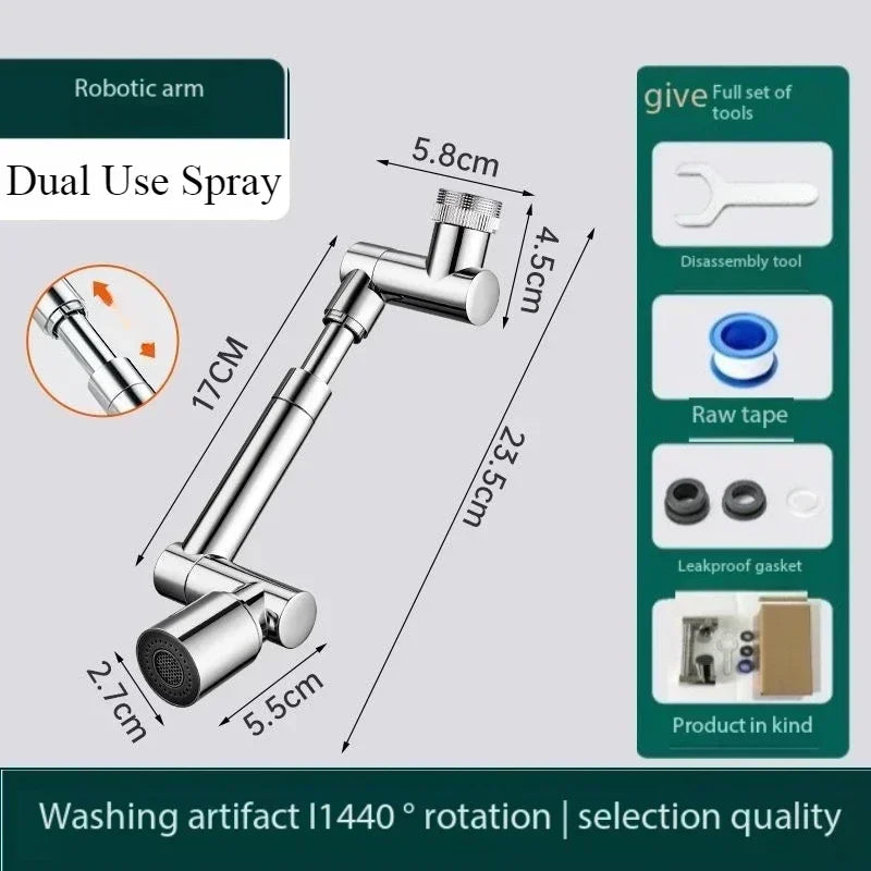 360° Swivel Faucet Extender, Water Saving Tap Sprayer with 3 Modes, for Kitchen, Bathroom Sink, RV Camper & Home Use Aimak Store