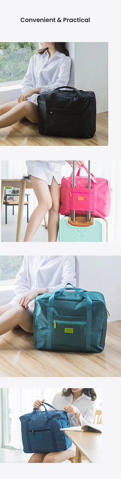 Fashion Travel Duffel Bag Lightweight Foldable Travel Bag for Women and Men Tote Carry On Luggage Bag Weekender Overnight Bag Aimak Store
