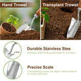 4pcs/set Heavy-duty Garden Tool,Durable Stainless Steel And A Sturdy Wooden Handle. Includes Hand Shovel, Trowel, Garden Rake Aimak Store