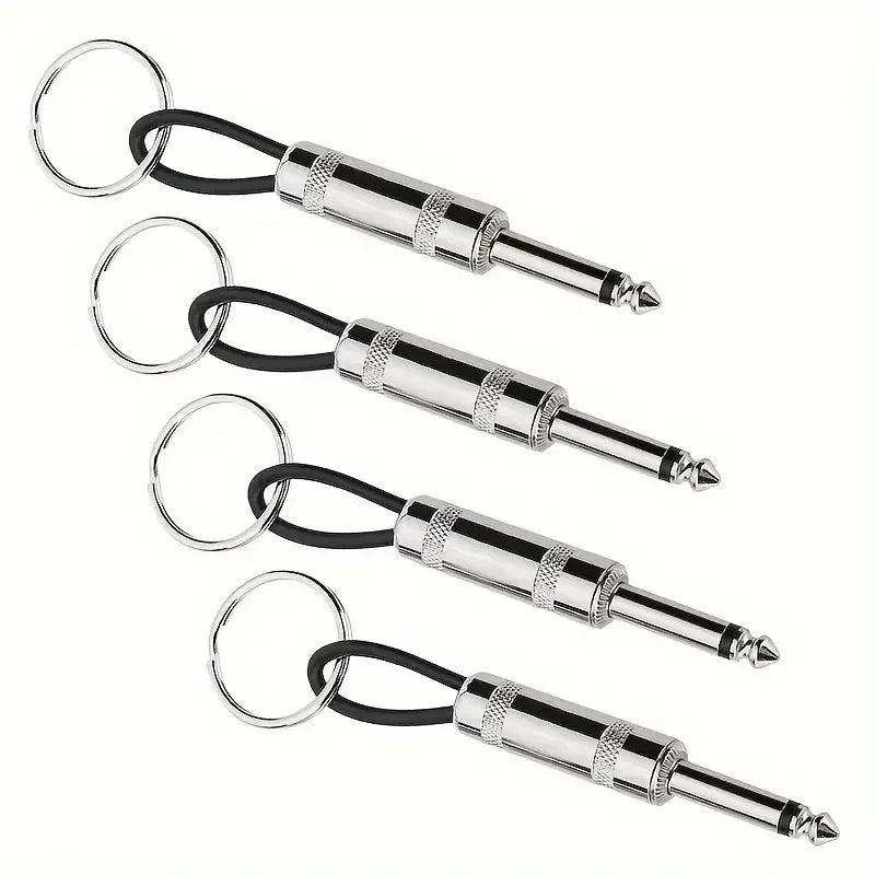 4/8pcs Wall Guitar Plug Keychain Holder Vintage Amplifier Keychain Rack Key Rings Hanger Music Key Shelf Hook Home Accessories Aimak Store