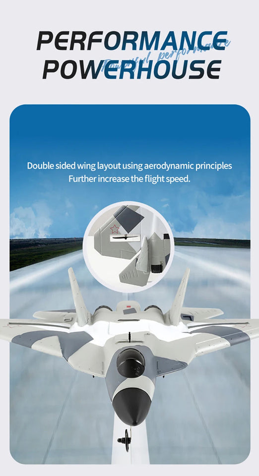 RC Foam Aircraft SU-35 Plane 2.4G Radio Control Glider Remote Control Fighter Plane Glider Airplane Foam Boys Toys for Children Aimak Store