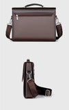 Leather Executives Briefcases For Men Designer Business Tote Bag Wallet Handbag Shoulder Ipad Square Side Crossbody Bag Document Aimak Store