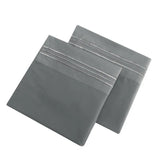 Embroidery Brushed 3/4 Pieces Bed Set Flat Sheet Fitted Sheet Pillowcase Bedding Set for Twin Full Queen King Pillow Sham Soft Aimak Store