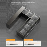 Kitchen seasoning rack wall hanging non-punching multi-functional storage seasoning jar household a complete set of combinations Aimak Store