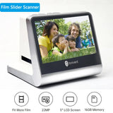 22MP Film Scanner for 135 Film 126KPK/110 Film/Super8/ Monochrome/Slide to Digital JPEG Photos Built 16GB Memory 5'' LCD Screen Aimak Store