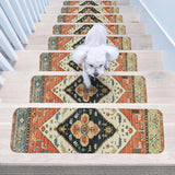 Carpet Stair Treads for Wooden Steps Set of 15, 30''X8'' Indoor Runner Resistant Rugs Rubber Safety Mats for Dogs Aimak Store