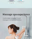 Multifunction Detachable Electric Bath Brush 5in1 Facial Cleansing Skin Grinding Back Rubbing Long Handle Massage Shower Brush Aimak Store