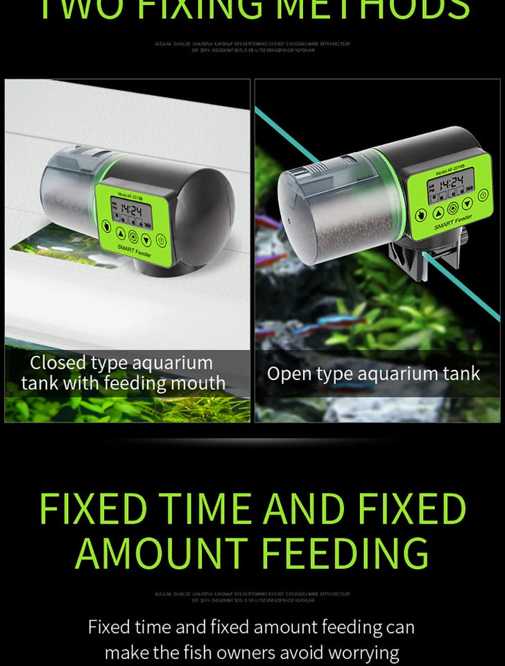 Automatic fish tank feeder intelligent timing automatic feeder aquarium goldfish feeder large capacity fish aquarium feeder Aimak Store