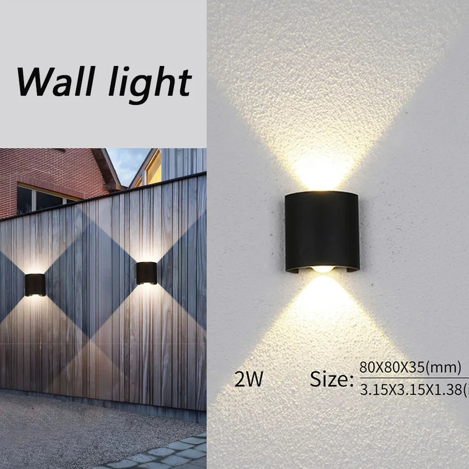 LED Wall Lamp Waterproof IP66 Indoor Outdoor Lamp  Garden Lights for Living Room Hallway Bedroom Decor Aimak Store
