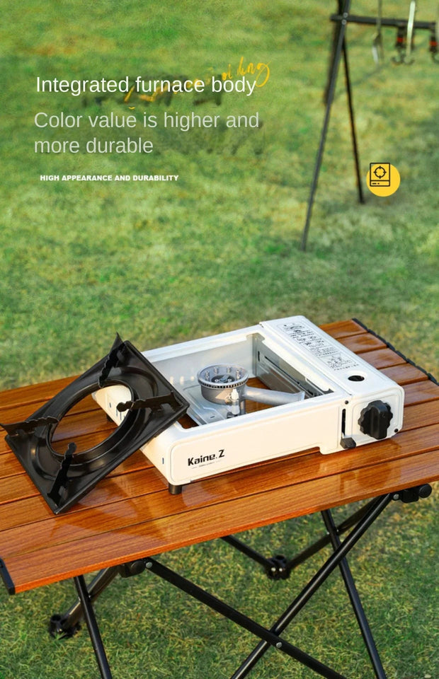 [Without Gas Cylinder]Portable Gas Powered Stove Burner Household Stainless Steel Camping Gas Stove Outdoor Butane Gas Cooktops Aimak Store