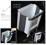 Wall Mounted Hanging Cabinet Rubbish Waste Bin Container Folding Kitchen Trash Can Garbage Storage Box Bags Aimak Store