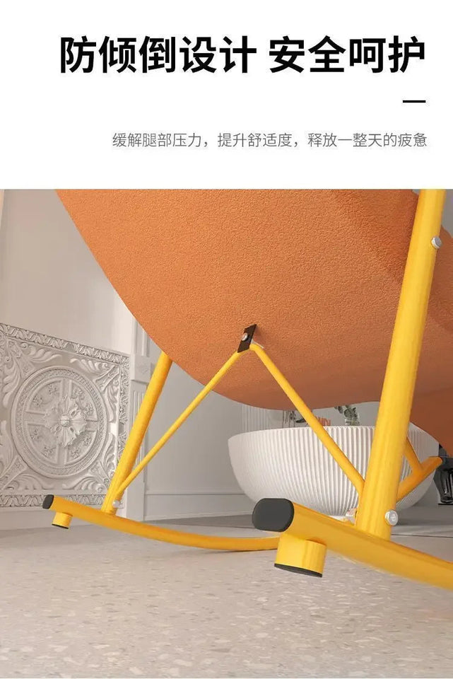 Rocking Chair Folding Nordic Balcony Lazy Chair Adult Leisure Technology Cloth Rocking chairs Sofa Bedroom Garden Lounge Seat Aimak Store
