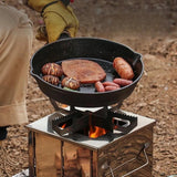 1pcs Outdoor Foldable Fire Stove Stainless Steel Grill Collapsible Camping BBQ Grill Portable Lightweight Easy To Carry Perfect Aimak Store