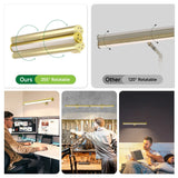 USB Rechargeable LED Wall Light Dimmable Mural Lamp Modern Wireless Aluminum Led Spotlights for Paintings Pictures Wall Lighting Aimak Store