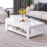 Nordic coffee table, simple modern tempered glass living room, easy to create office living room Aimak Store