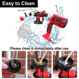 800W Electric Spray Gun Cordless Paint Sprayer 900ml High Power Electric Paint Gun for Furniture Cabinets Fence Walls Door Aimak Store