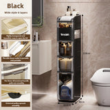 Bathroom crevice wardrobe storage cabinet, bathroom shelf, bathroom toilet storage cabinet, toilet side storage cabinet Aimak Store