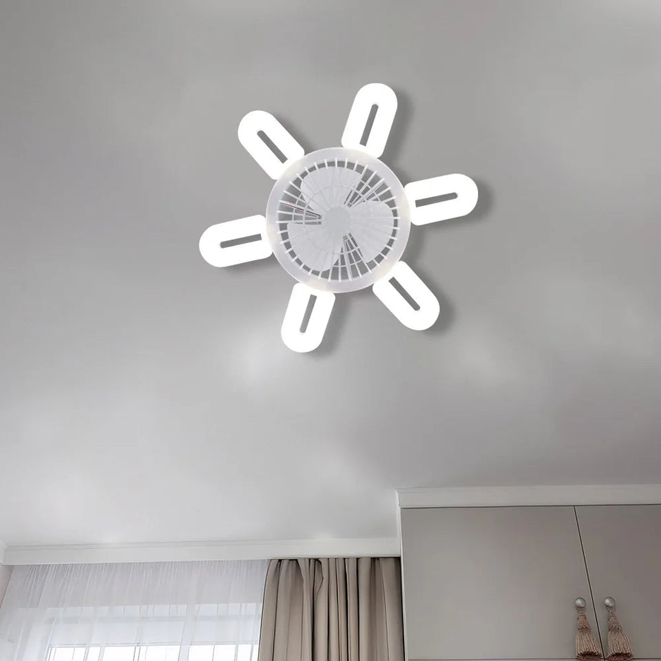 E27 Silent Ceiling Fan Light Ceiling Fan Light Bulb 3 Speed Adjustable 60W Remote Control Electric Fan Chandelier Eye Protection Aimak Store